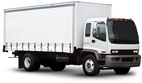 A large, heavy motor vehicle used for transporting goods, materials, or troops.